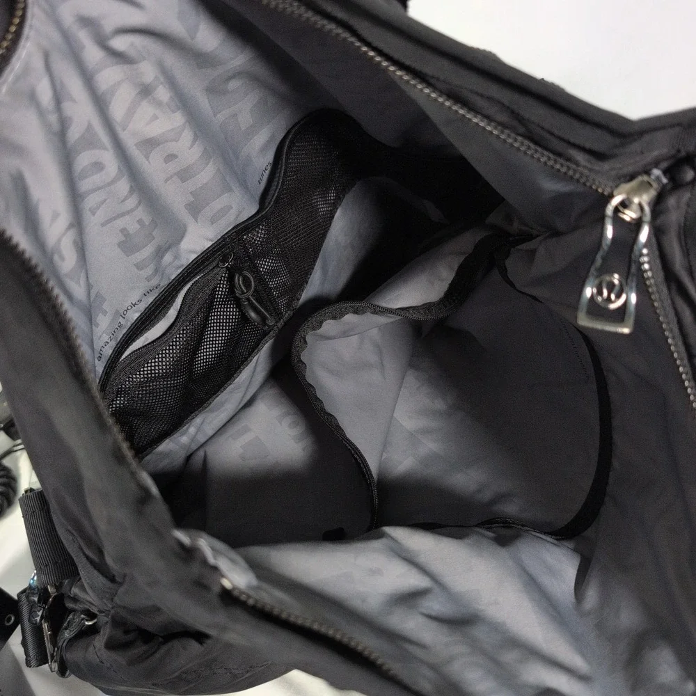 Lululemon Flow and Go Tote Bag Black Laptop School Work
